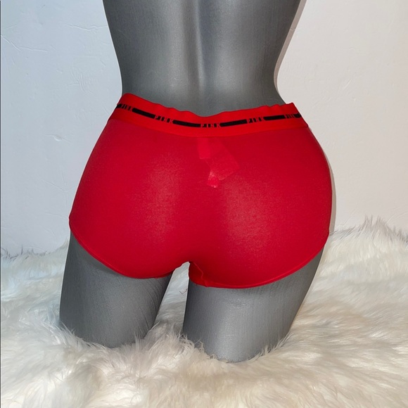 VICTORIAS SECRET PINK LOGO WAISTBAND BOYSHORT UNDERWEAR PANTY. NWT - Picture 11 of 14